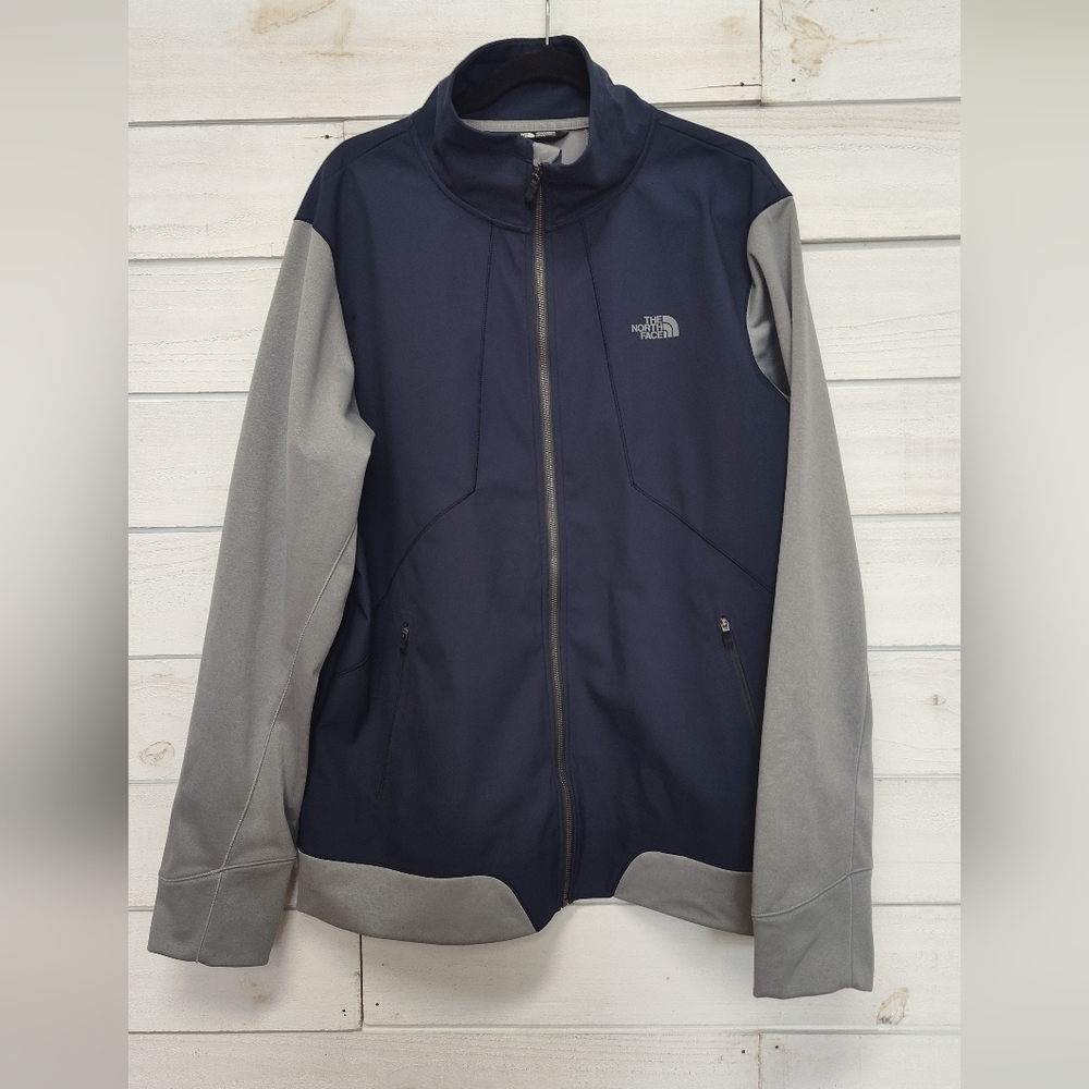 The North Face Navy and Gray Zipper Front Jacket
